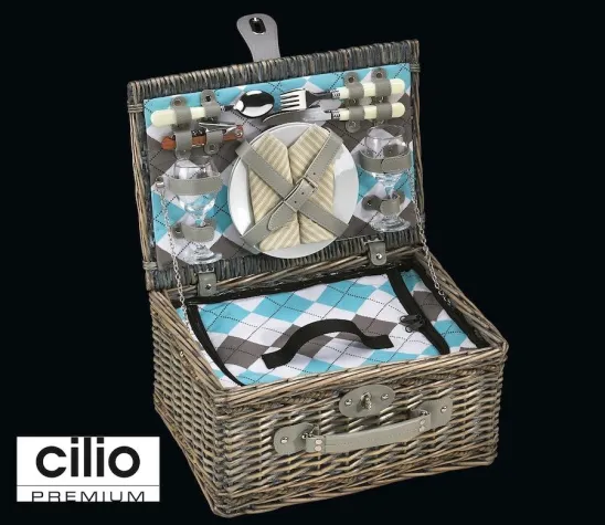 Bild: Flexibler Begleiter im edeln Design: der neue Picknick-Korb „Stresa deluxe“
