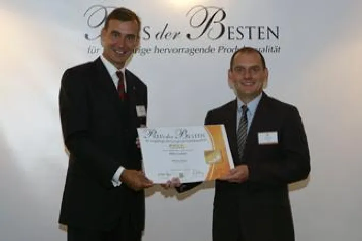 Bild: „Preis der Besten“ in Gold für IBIS GmbH aus Aachen
