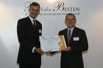 „Preis der Besten“ in Gold für IBIS GmbH aus Aachen Bild: „Preis der Besten“ in Gold für IBIS GmbH aus Aachen