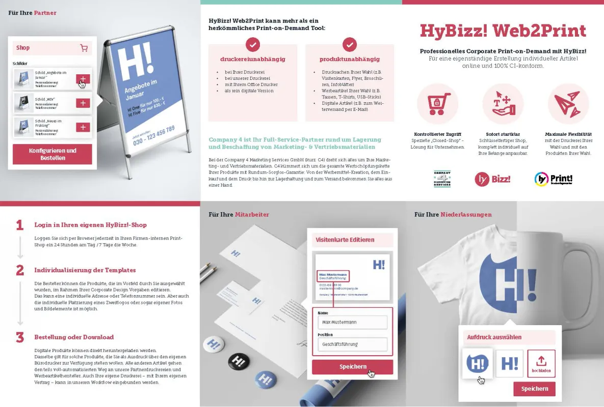 HyBizz! Web-to-Print (© Company 4 Marketing Services GmbH)
