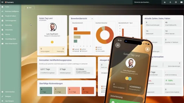 Bild: humera zeigt neues Release auf der Zukunft Personal Nord 