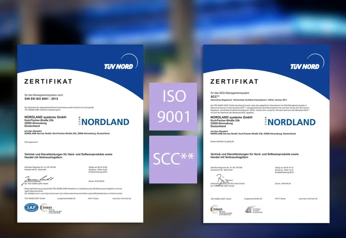 NORDLAND erneut SCC** zertifiziert: Mit Sicherheit das Beste im Norden Bild: NORDLAND erneut SCC** zertifiziert: Mit Sicherheit das Beste im Norden