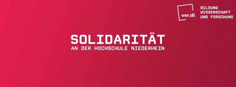 ver.di kommt mit einer Hochschulgruppe an die HS Niederrhein Bild: ver.di kommt mit einer Hochschulgruppe an die HS Niederrhein