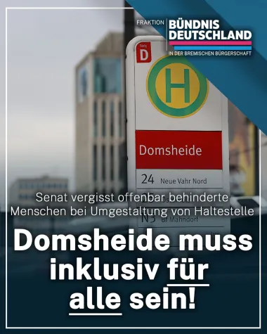 Bild: BD-Fraktion: Domsheide-Umbau muss inklusiv für alle sein