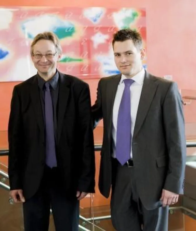 InnoCyte-Gründer Dr. Michael Fritsche (links) und Roland Huchler (rechts)