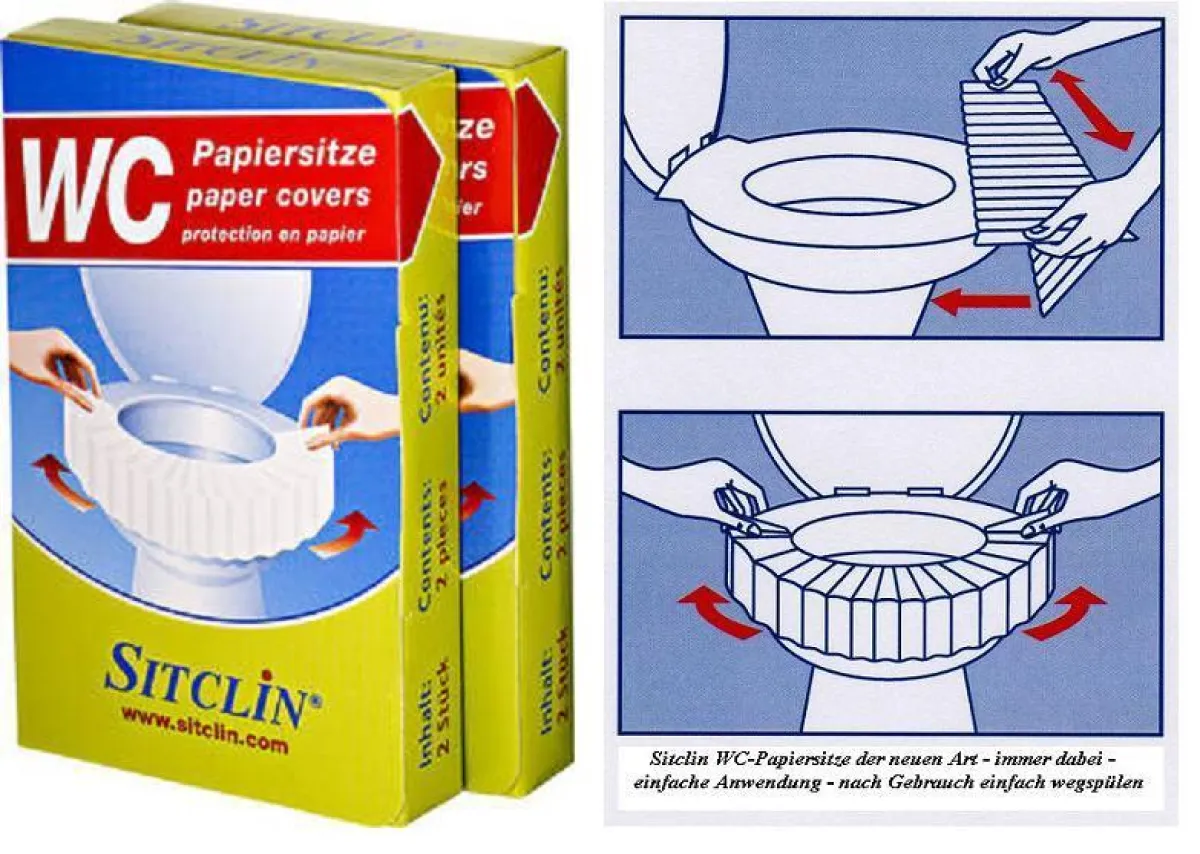 SITCLIN WC-Papiersitze der neuen Art