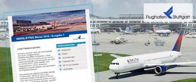Flughafen Stuttgart verschickt Newsletter mit E-Mail-Marketing-Agentur Tripicchio AG Bild: Flughafen Stuttgart verschickt Newsletter mit E-Mail-Marketing-Agentur Tripicchio AG