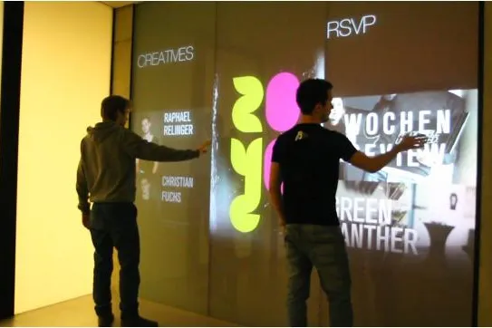 Interaktive Präsentation: Glaswand als Multitouch Wall Bild: Interaktive Präsentation: Glaswand als Multitouch Wall