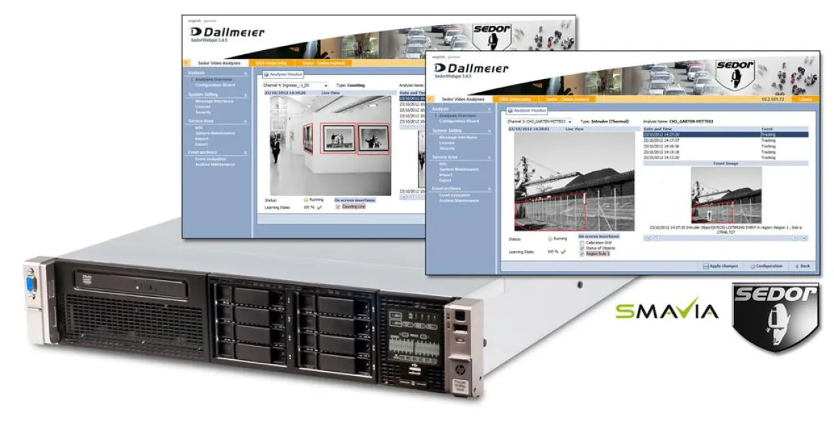 Der DVS 2500 ist eine leistungsfähige Videoanalyse Server Appliance