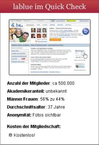 lablue.de im Test von partnersuche.org Bild: lablue.de im Test von partnersuche.org