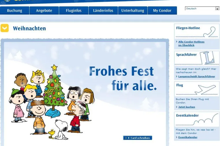 denkwerk realisiert weihnachtliches Online-Special für Condor Bild: denkwerk realisiert weihnachtliches Online-Special für Condor