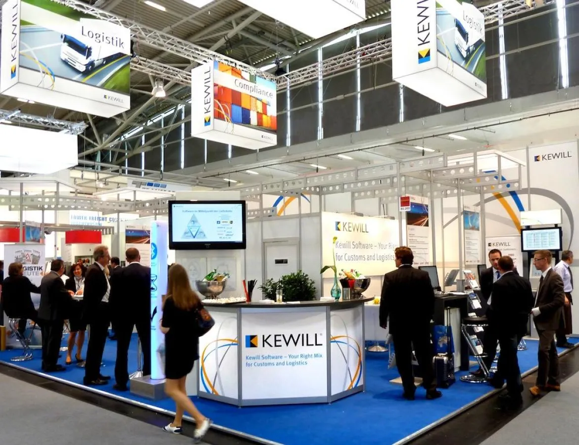 Der Kewill-Messestand auf der transport logistic 2011.
