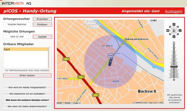 Bild: dicos: Integrationsplattform für Handyortung
