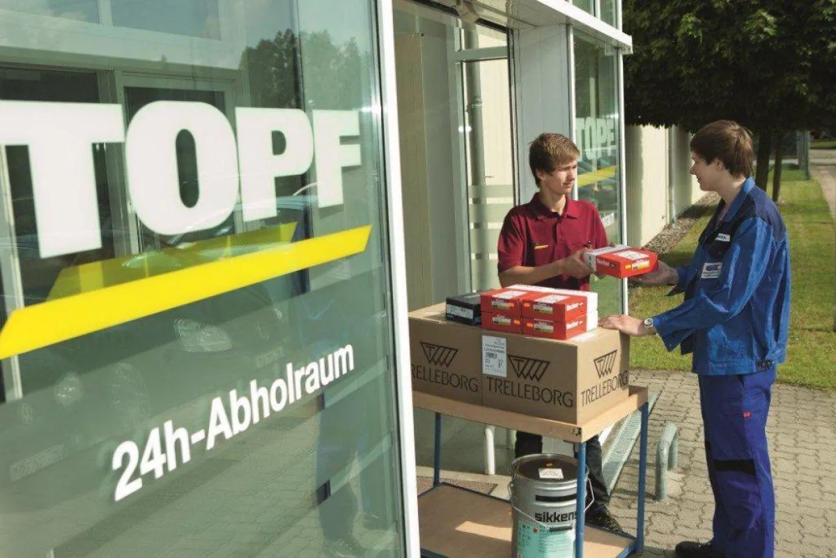 Kundenservice: Im zugangsgesicherten „Raum 24“ von Topf können Stammkunden auch kurzfristig bestellt