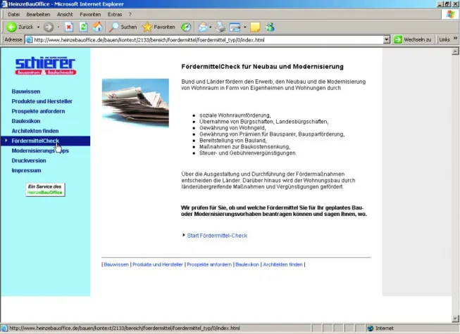 Bild: Neu im HeinzeBauOffice: FördermittelCheck
