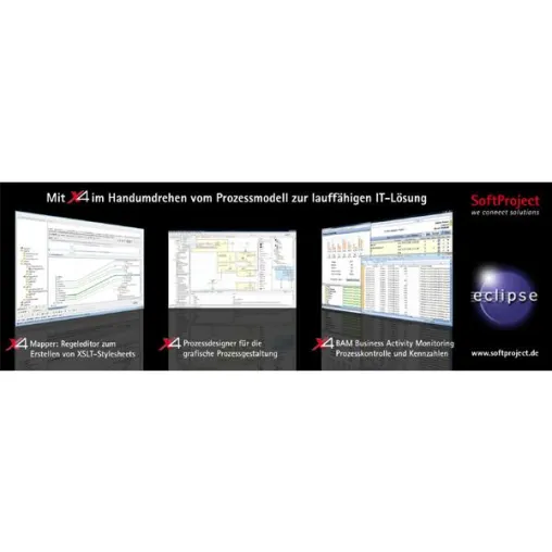 Bild: X4 4.0 in Eclipse - SoftProject präsentiert neue Version des X4 Enterprise Service Bus auf der CeBIT 2009