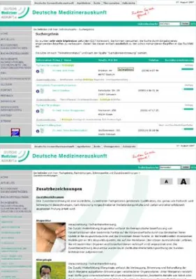 Bild: Deutsche Medizinerauskunft: Suche nach Ärzten über Zusatzbezeichnung - Transparenz im Gesundheitswesen