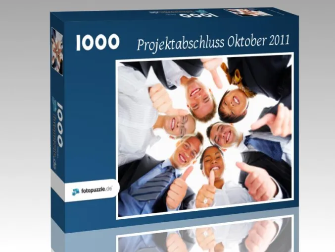 Bild: Kunden, Geschäftspartnern und Mitarbeitern Fotopuzzles schenken