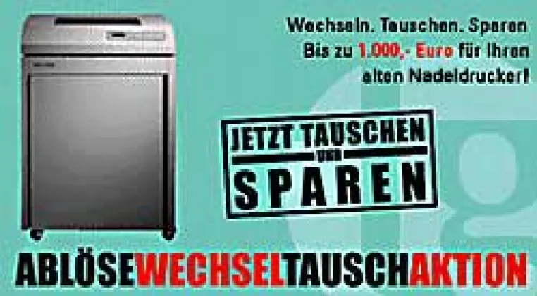 Bild: Bis zu 1.000,- Euro für Ihren alten Nadeldrucker