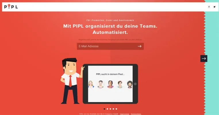 Bild: Me & Company stellt PIPL vor: Online-Service zur automatisierten Planung von Aushilfen