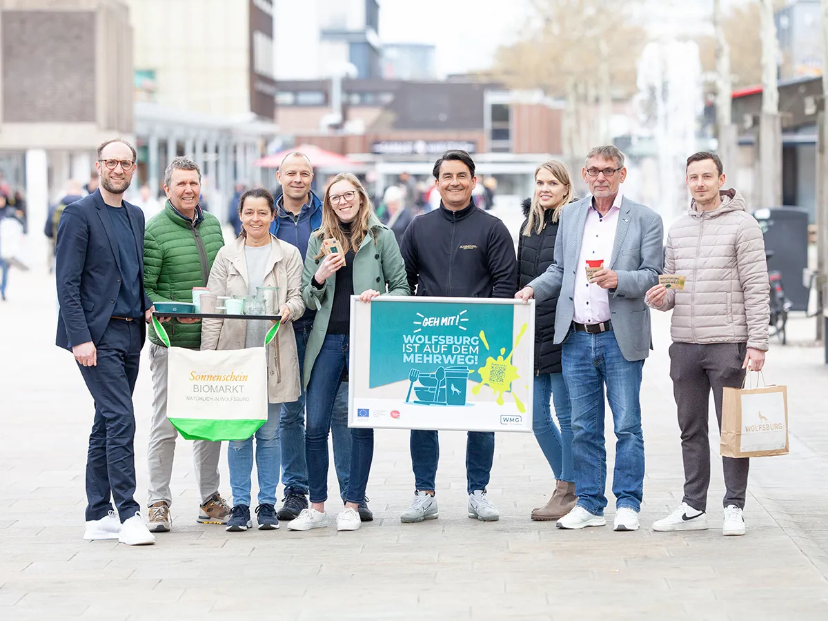 Wolfsburg ist auf dem Mehrweg - Geh mit! (© WMG Wolfsburg)