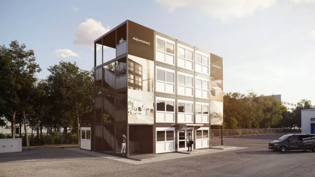 Bild: ELA Container auf der bauma in München