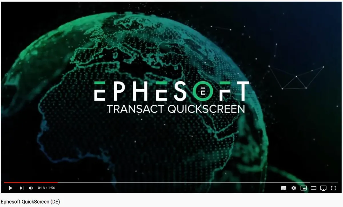 Ein Video zu Ephesoft Transact QuickScreen finden Sie auf YouTube.