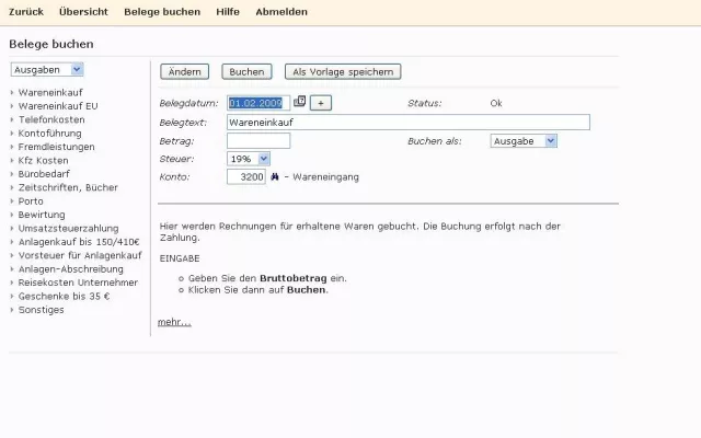 Bild: Kostenlose Buchhaltungssoftware für Kleinunternehmen und Selbständige von Collmex