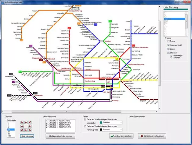 Bild: PTraffic Pro für Fahrpläne und Liniennetzpläne