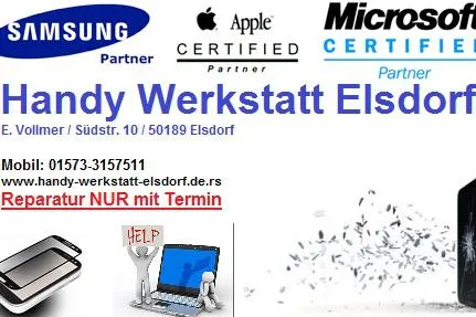 Bild: Handy Werkstatt Elsdorf / Reparatur von iPhone Samsung und anderen Mobiltelefonen / Smartphones / Tablet