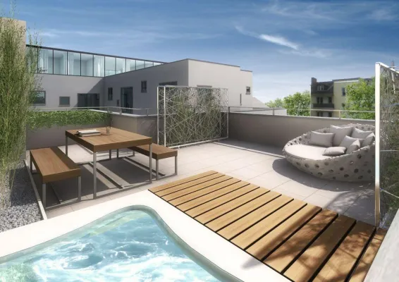 Bild: Lichtspiele im Münchner Gärtnerplatzviertel bei der Langen Nacht der Architektur