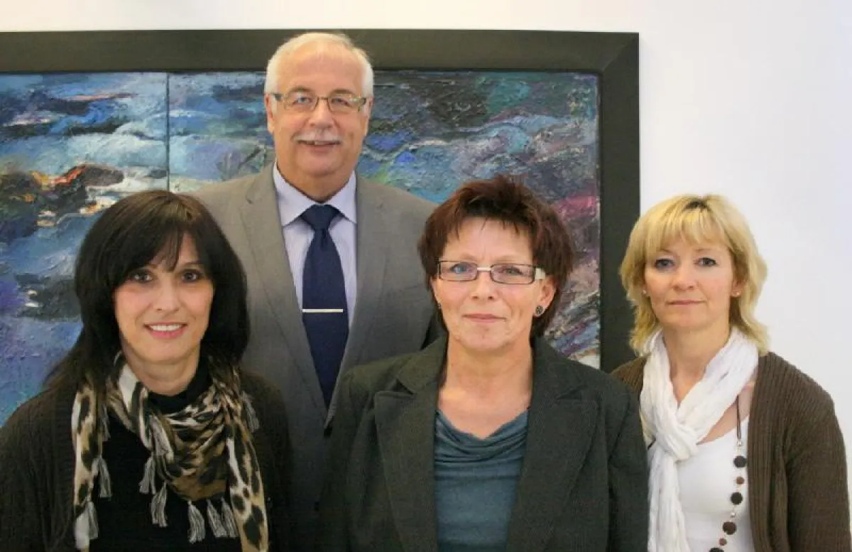 Jubilare bei thermo-plastic v.l.n.r.: Maria Klissenbauer, Peter Krejci, Luzia Ulsch, Birgit Auchter