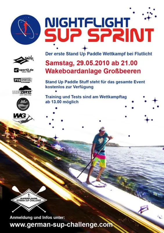 nightflight sup sprint - german sup challenge 2010