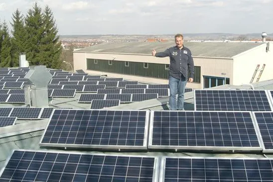 Bild: Freiberger Solar-Kraftwerk feiert 1. Geburtstag