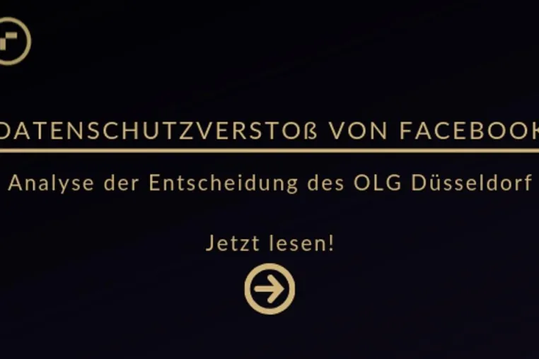 Bild: Datenschutzverstoß von Facebook: wegweisende Entscheidung des OLG Düsseldorf