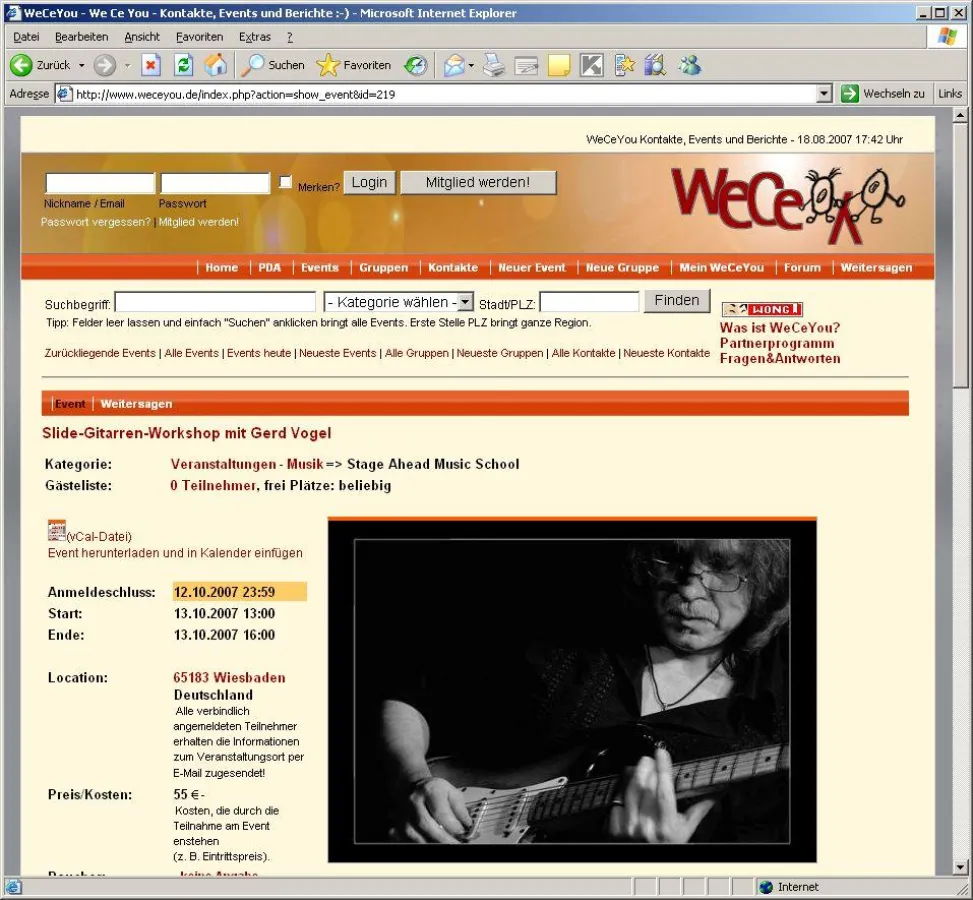 Slide-Gitarren-Workshop mit Gerd Vogel