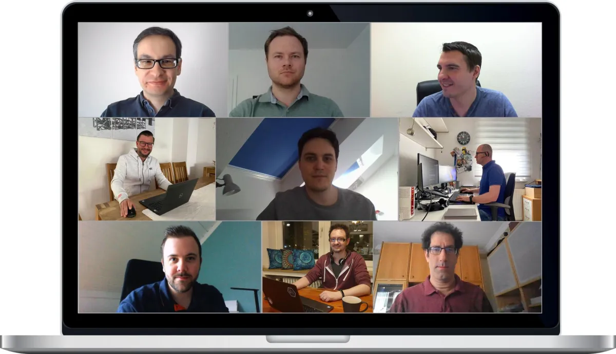 Die Mitglieder des neuen novaCapta-Teams für Cloud Security - derzeit von ihren Home Offices aus. Co