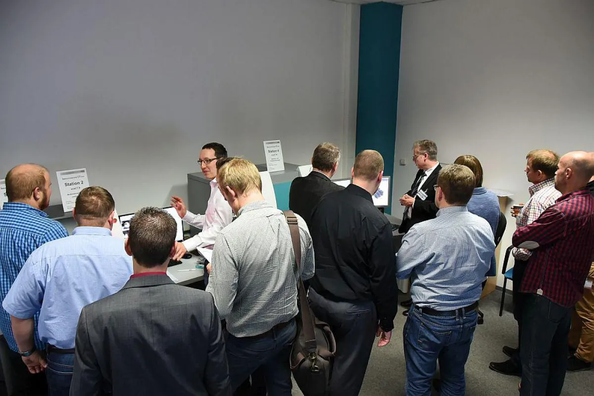 Praktische Anwendungsbeispiele wurden im CT-Demoraum demonstriert.