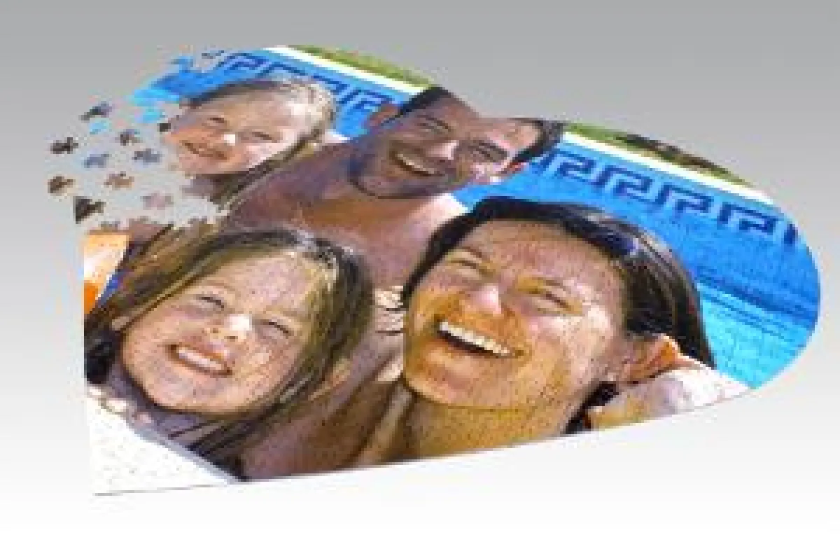 Fotopuzzle in Herzform