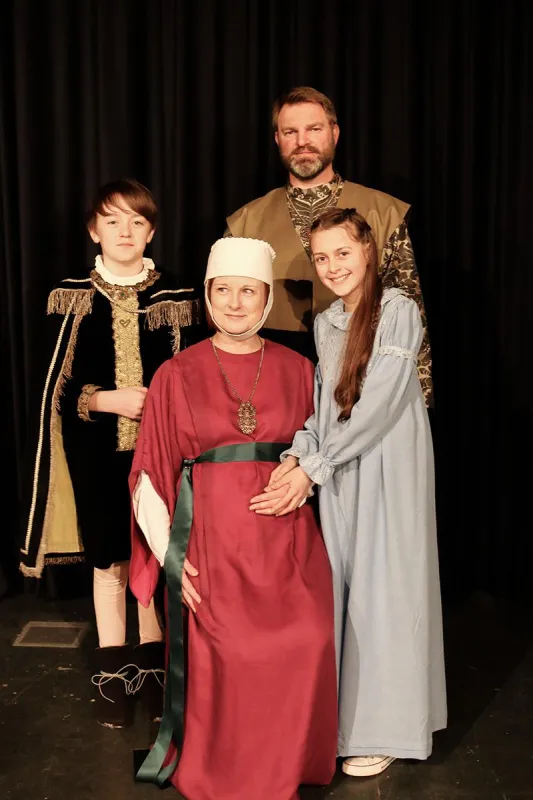 v.L: Samuel Hofmann, Janet Griebel, Werner Strobl, Greta Hofmann