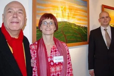 Bild: Ausstellung „Auf der Suche nach dem Licht“ - Kunstmanager Hans-Peter Zobl würdigt Werke des Ateliers Kircheis