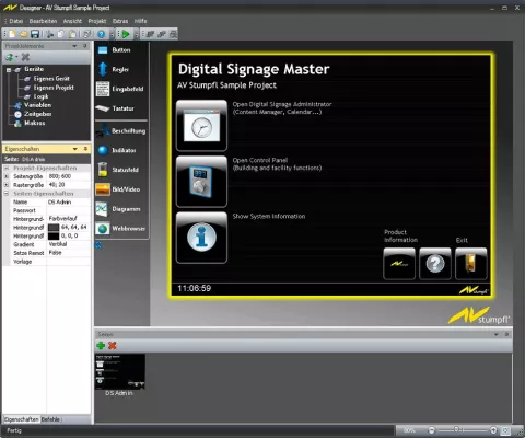 Bild: AV Integration - Das Produktionswerkzeug überzeugt mit einfacher Bedienung und übersichtlichem Workflow.
