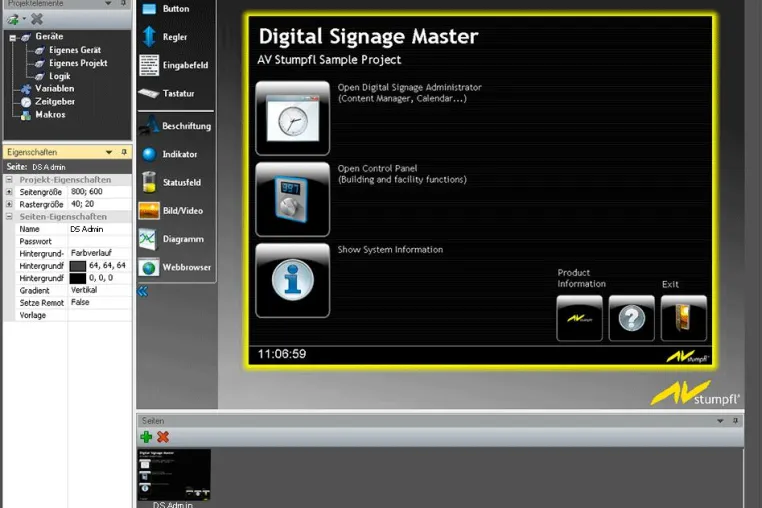 Bild: AV Integration - Das Produktionswerkzeug überzeugt mit einfacher Bedienung und übersichtlichem Workflow.