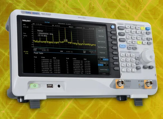 Bild: Siglent SSA3000X(Plus)-Serie - Spektrum-Analysatoren mit einer minimalen Auflösebandbreite von 1 Hz