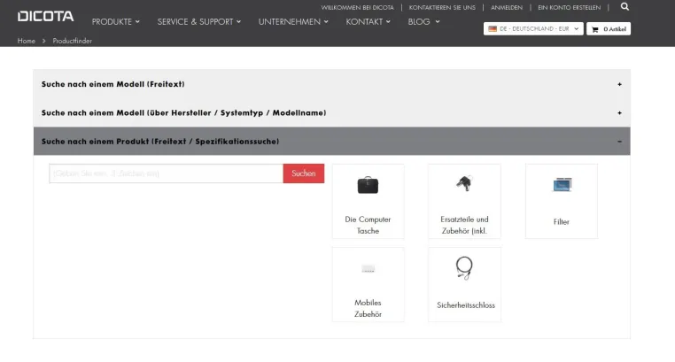 Bild: Schnell und einfach zum passenden Zubehör für mobile Geräte