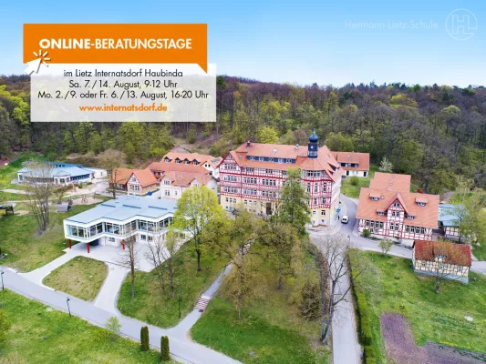 Online-Beratungstage im Lietz Internatsdorf Haubinda Bild: Online-Beratungstage im Lietz Internatsdorf Haubinda