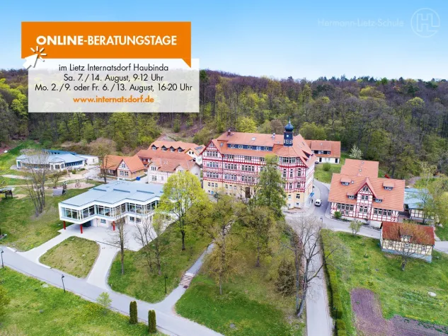 Bild: Online-Beratungstage im Lietz Internatsdorf Haubinda