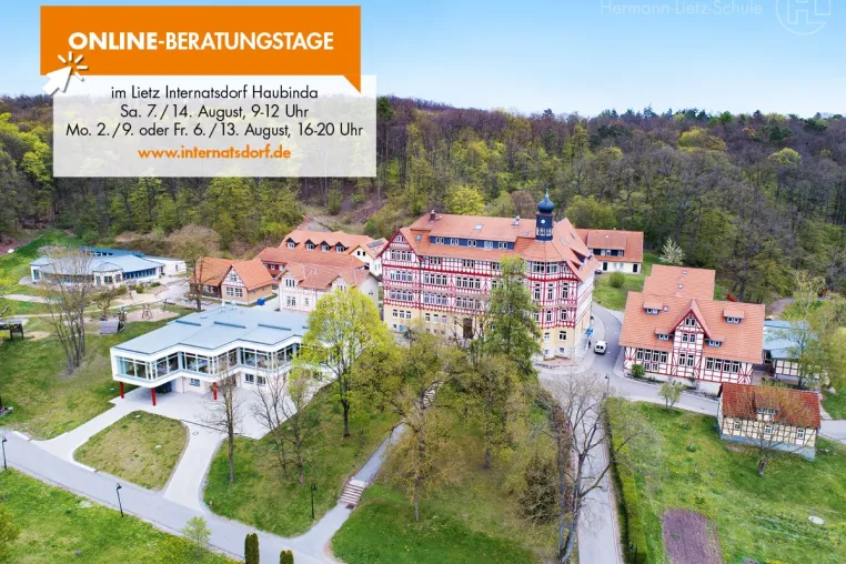 Bild: Online-Beratungstage im Lietz Internatsdorf Haubinda