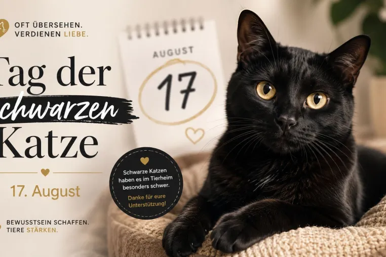 Bild: Neue-Kalender.de veröffentlicht Beitrag zum Tag der schwarzen Katze