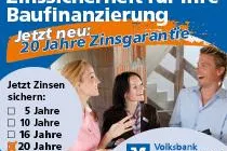 Bild: Baufinanzierung: Sicherheit durch 20 Jahre Zinsgarantie